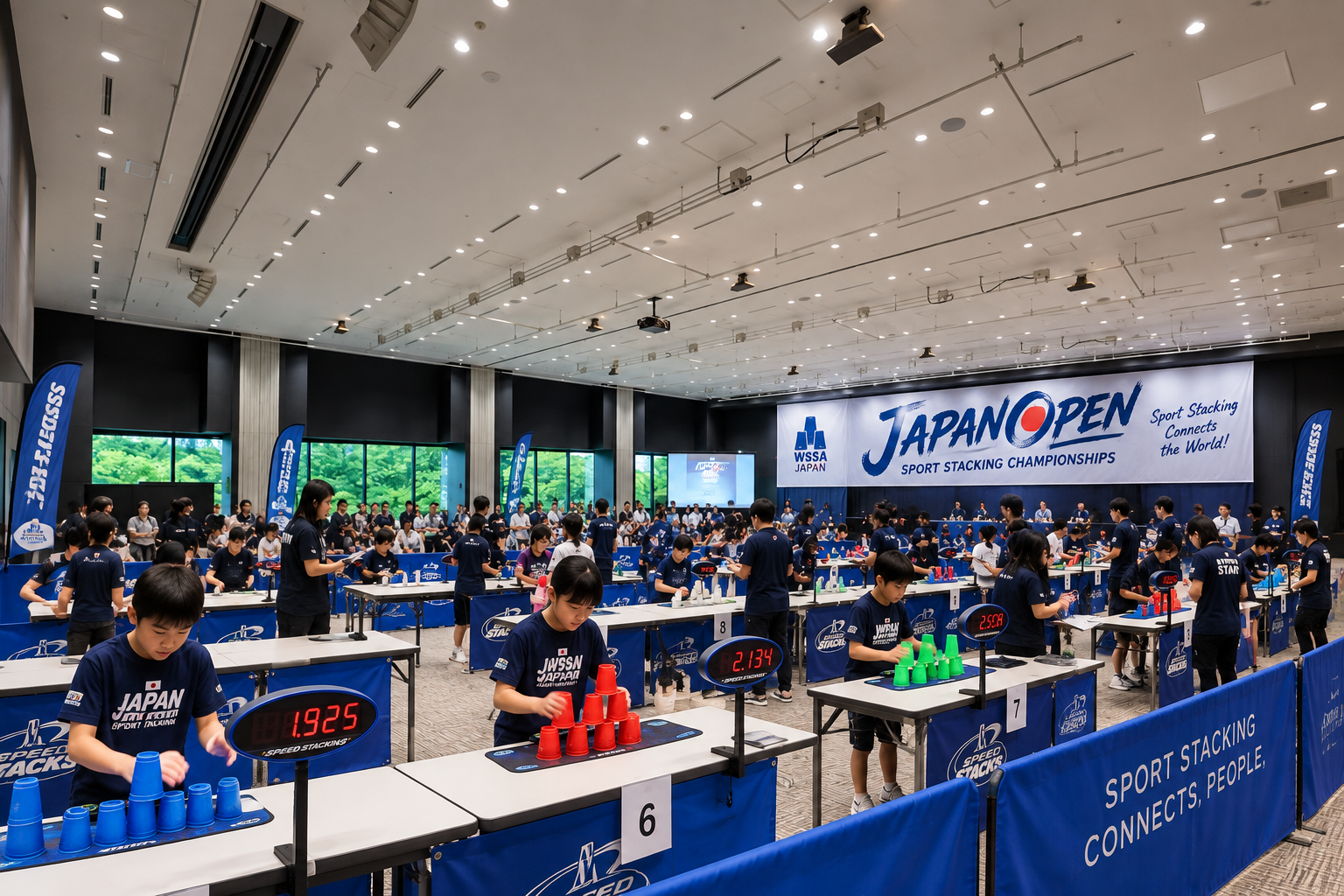 スポーツスタッキング大会 会場イメージ